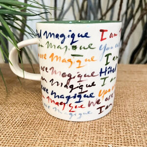Anthropologie Hotel Magique “I am Magique” Rainbow-Colored Mug